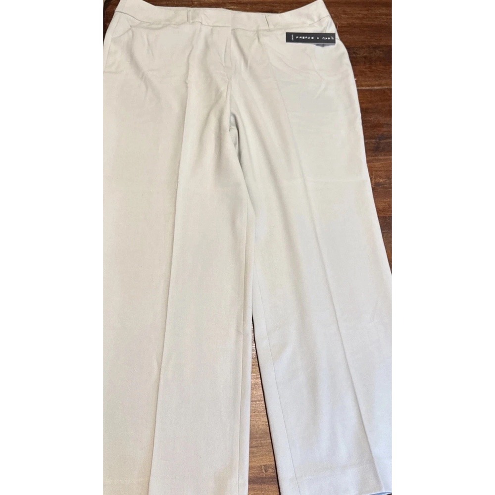 Zac &‎ Rachel Woman 18 Dress Pants Short Pockets Belt Loops Color New Stone NWT